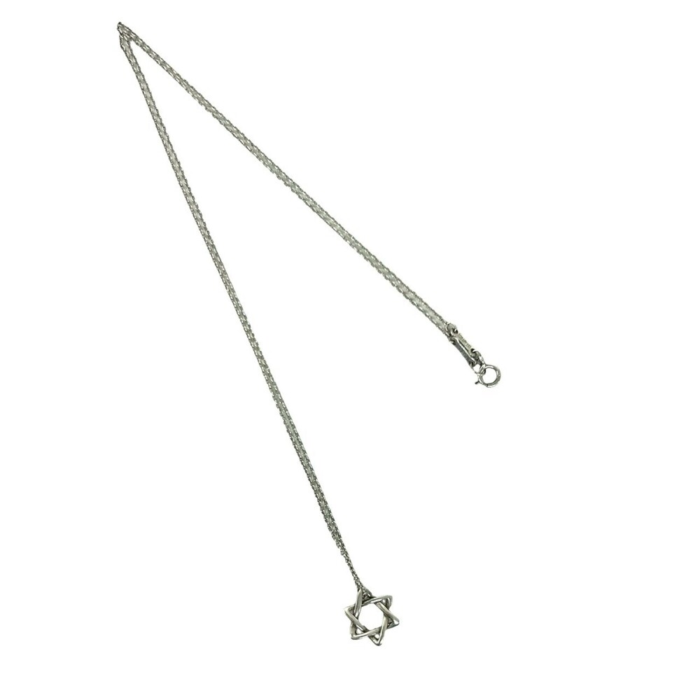 TIFFANY & CO. Vintage Silver Star of David Necklace